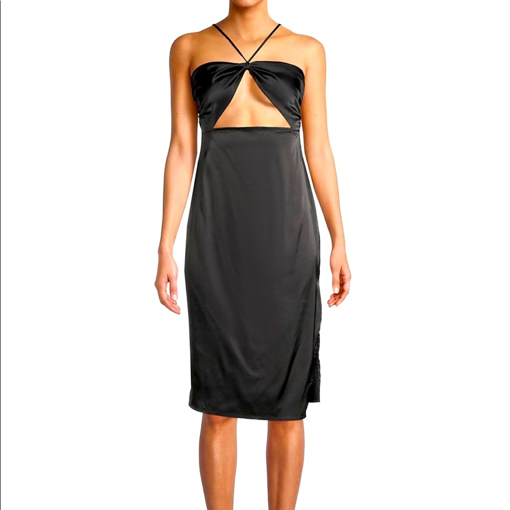Danielle Bernstein Cutout Halterneck Dress
